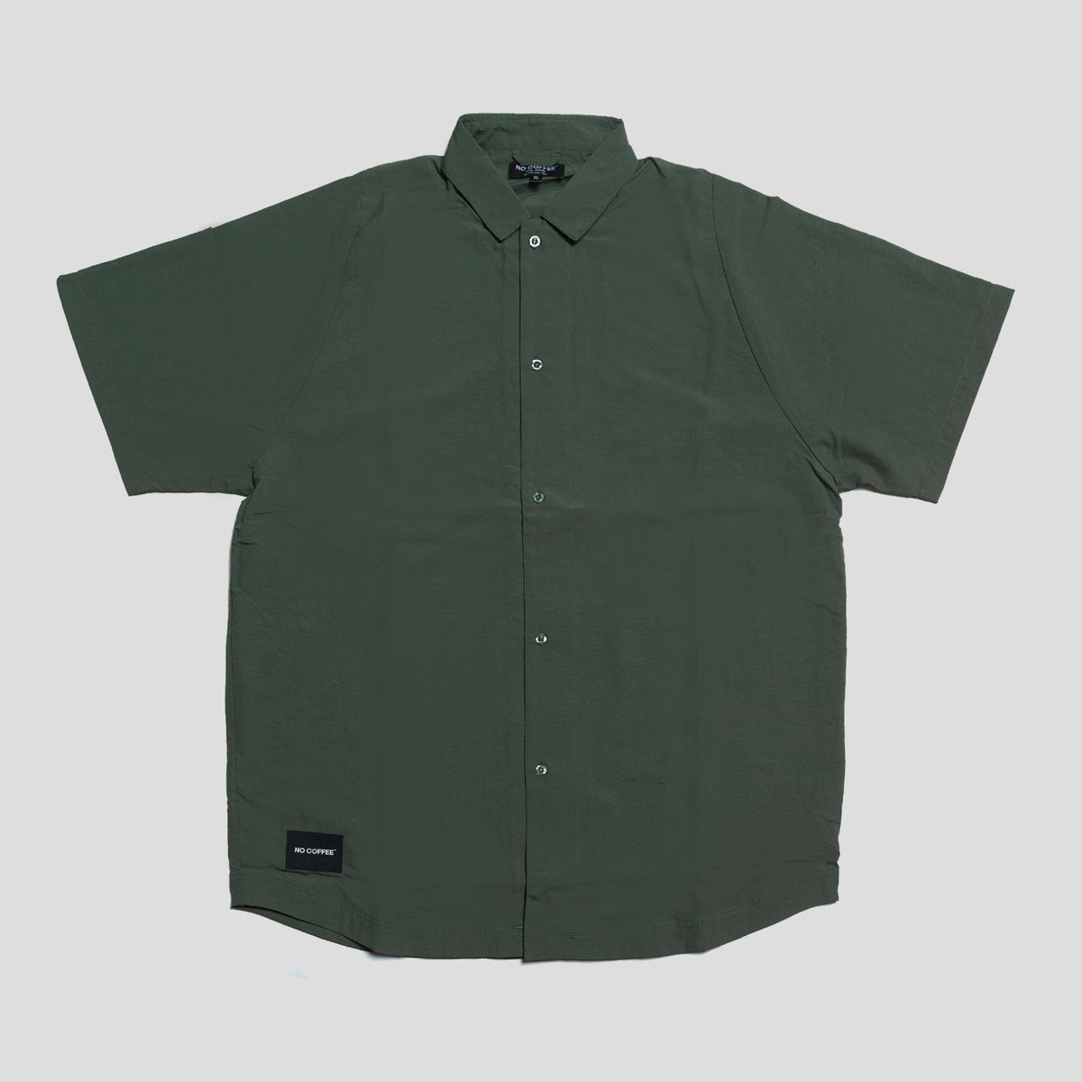 リップルナイロン S/S シャツ DARK OLIVE– NC by NO COFFEE公式